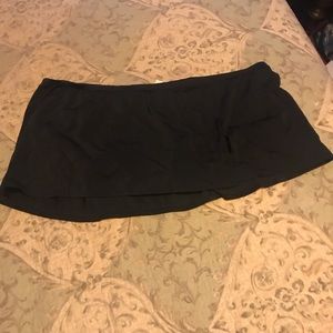 Black bathing suit skirt